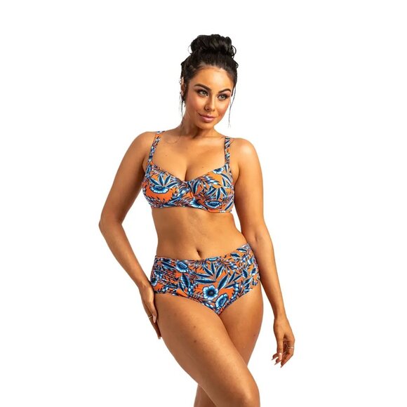 Orange & Blue GERIBA Bikini Set - Picture 1 of 2